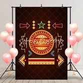 Lofaris Colorful Neon Stars Arrow Casino Birthday Backdrop